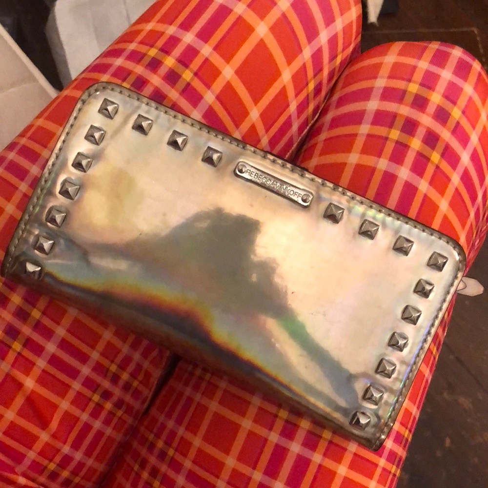 Rebecca Minkoff Holographic Leather Wallet